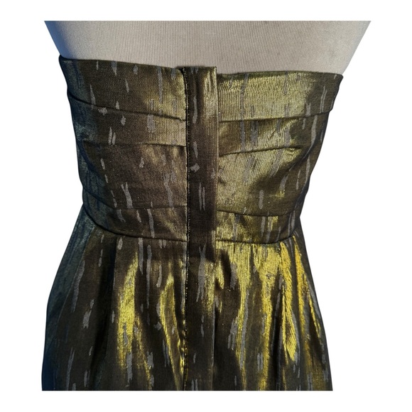 BCBGeneration gold strapless dress size 4 - Picture 4 of 8